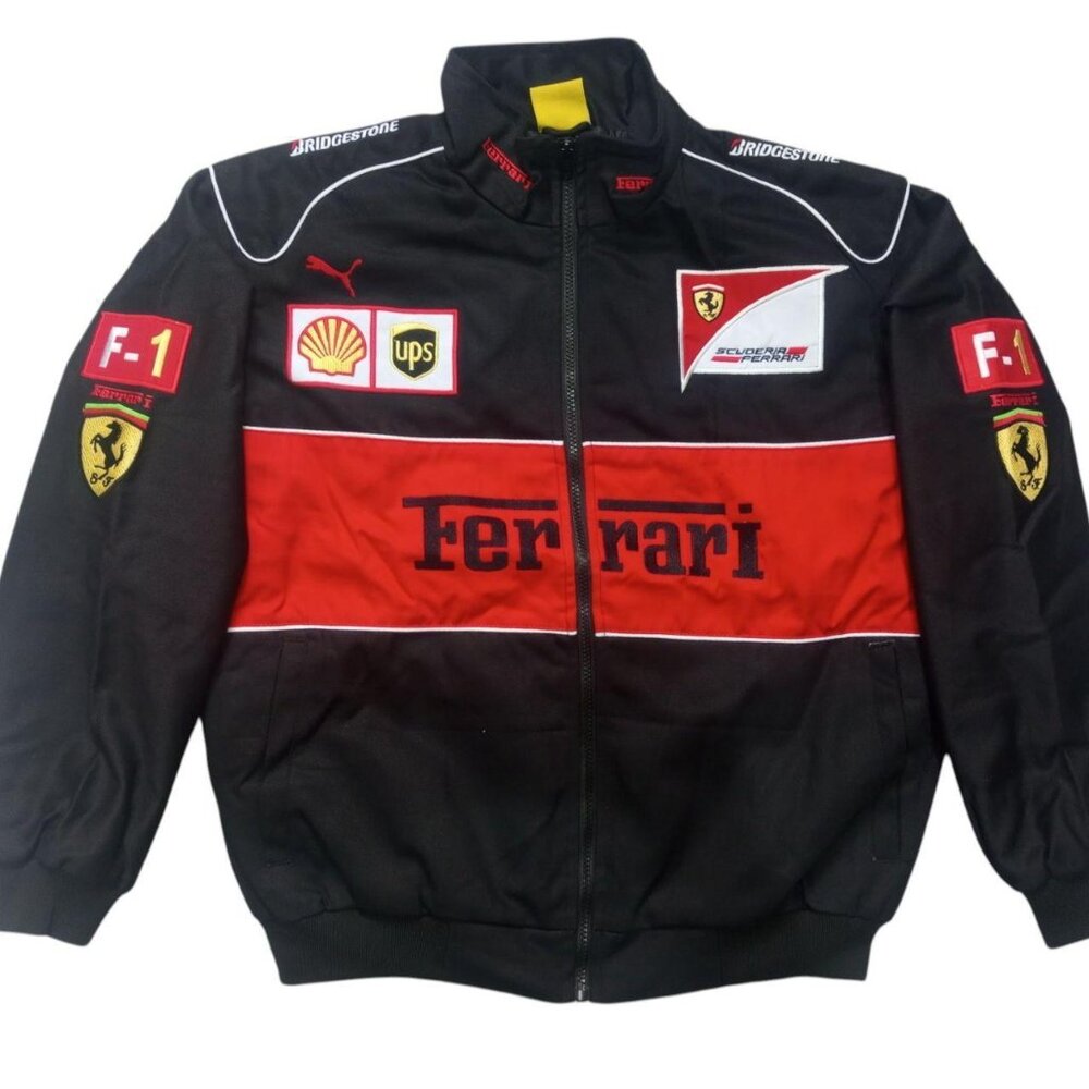 Vintage Ferrari NASCAR Style Jacket – Size L